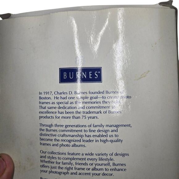 NEW Burnes of Boston Solid Brass Picture Frame 3½x5 - Picture 6 of 7